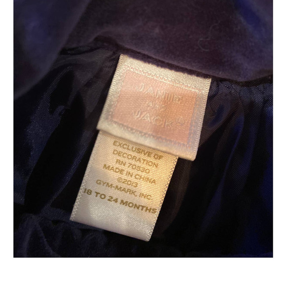 Janie and Jack Blue velvet skirt - Picture 4 of 8